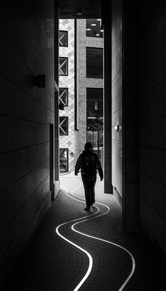  Light tracks through the alleys - Tullinløkka, Oslo 